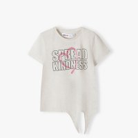 14TEE 36J: Graphic T-Shirt Tie Front (3-8 Years)